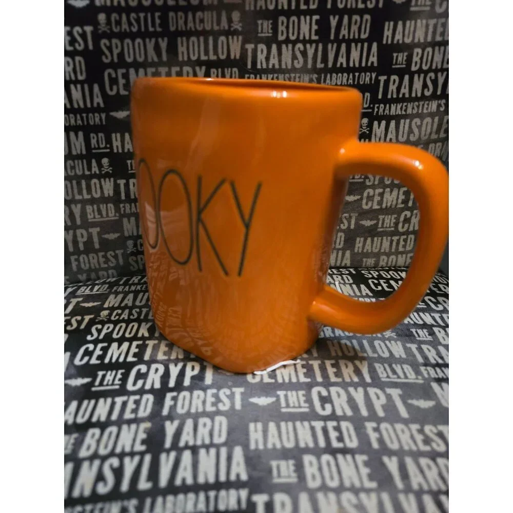 NWT Rae Dunn Spooky Orange Halloween Mug